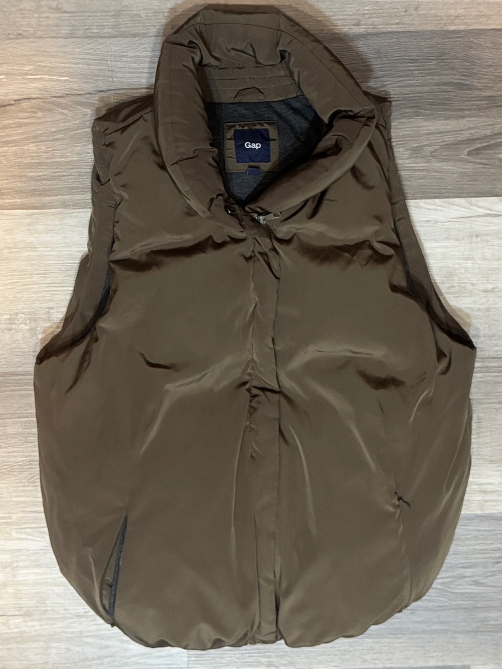 GAP Olive Brown Puffer Vest